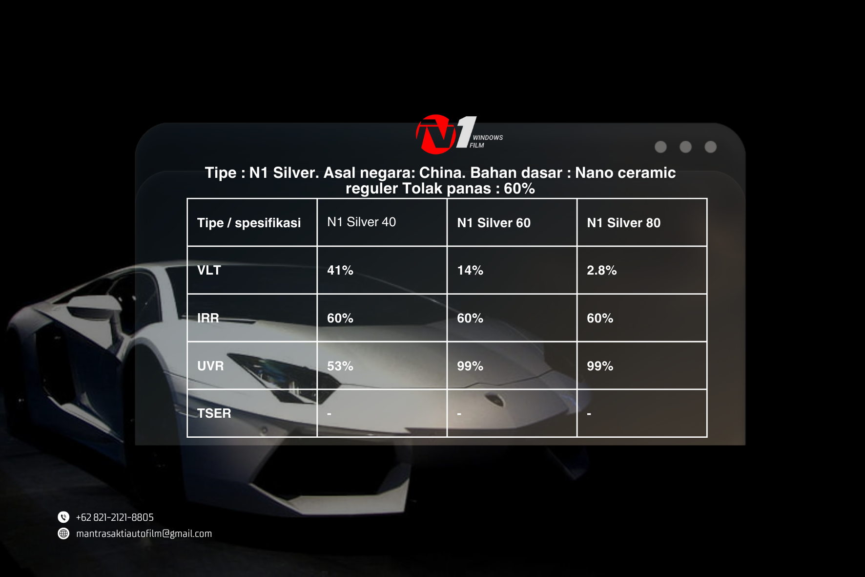 Gambar Utama N1 Window Film
